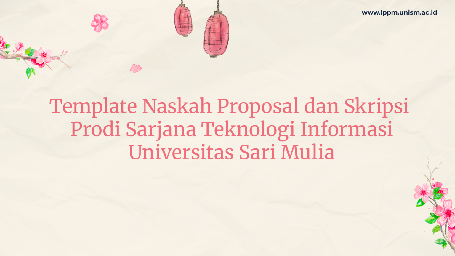  Foto zu Template Naskah Proposal dan Skripsi Prodi Sarjana Teknologi Informasi 