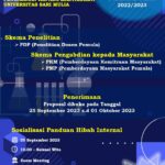 Flyer Pembukaan Hibah Internal Penelitian dan PkM Pendanaan Tahun 2022-2023