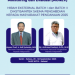 Monitoring dan Evaluasi Hibah Eksternal BATCH 1 dan BATCH 2 DIKTISAINTEK Skema Pengabdian Kepada Masyarakat Tahun Pendanaan 2025 Poster Webinar Bisnis Modern Biru Putih (2)